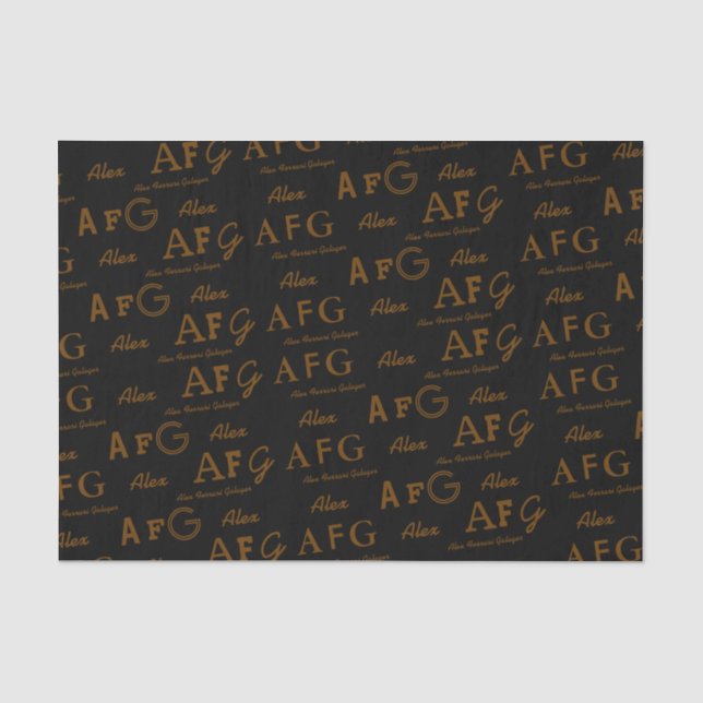 make your own personalized and classy tissue paper (Front)