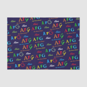 make your own personalized and colourful tissue paper