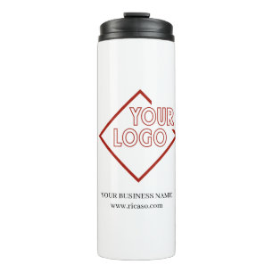Make your own personalized business logo thermal tumbler