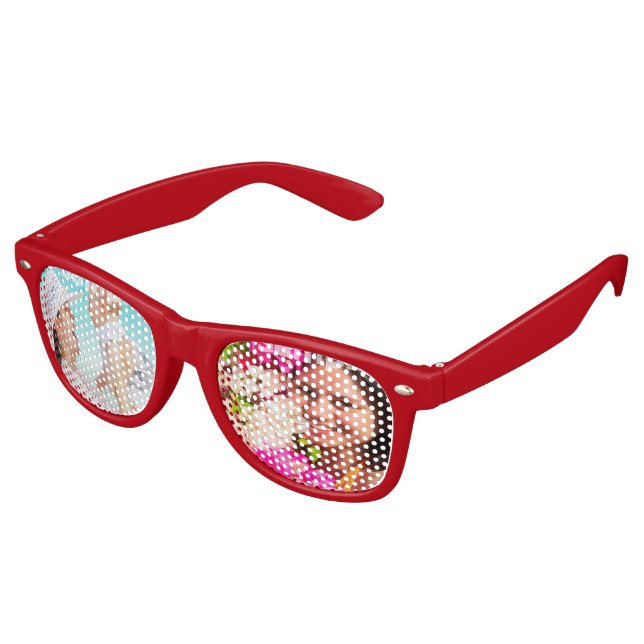 Make Your Own Personalized Custom Retro Sunglasses (Angled)