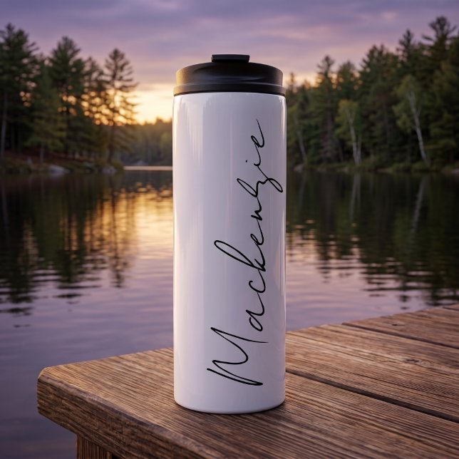 Make your own personalized name thermal tumbler (Make your own personalized name thermal tumbler by Ricaso. Add your name or other text. Create yours)
