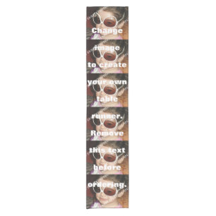 Make your own personalized photo short table runner