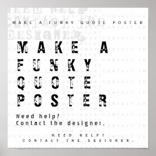 Make Your Own Personalized Quote Poster