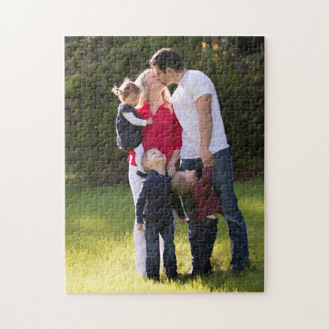 Make your own personalized with family photo jigsaw puzzle (Vertical)