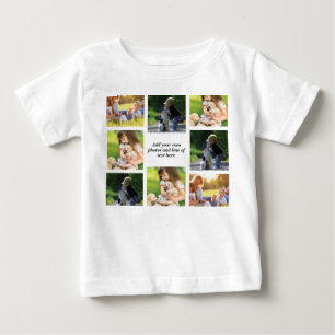 Make your own photo collage and text baby T-Shirt