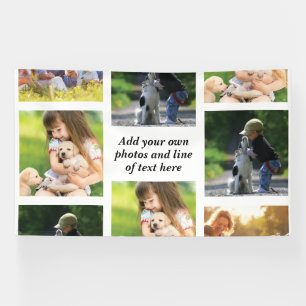 Make your own photo collage and text  banner
