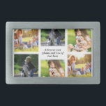 Make your own photo collage and text belt buckle<br><div class="desc">Make your own photo collage and text</div>