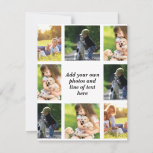 Make your own photo collage and text   card