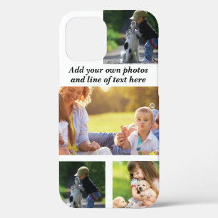 Make your own photo collage and text iPhone 12 case