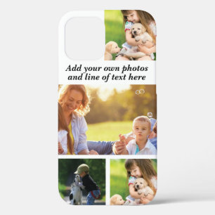 Make your own photo collage and text iPhone 12 pro case