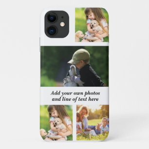 Make your own photo collage and text  iPhone 11 case