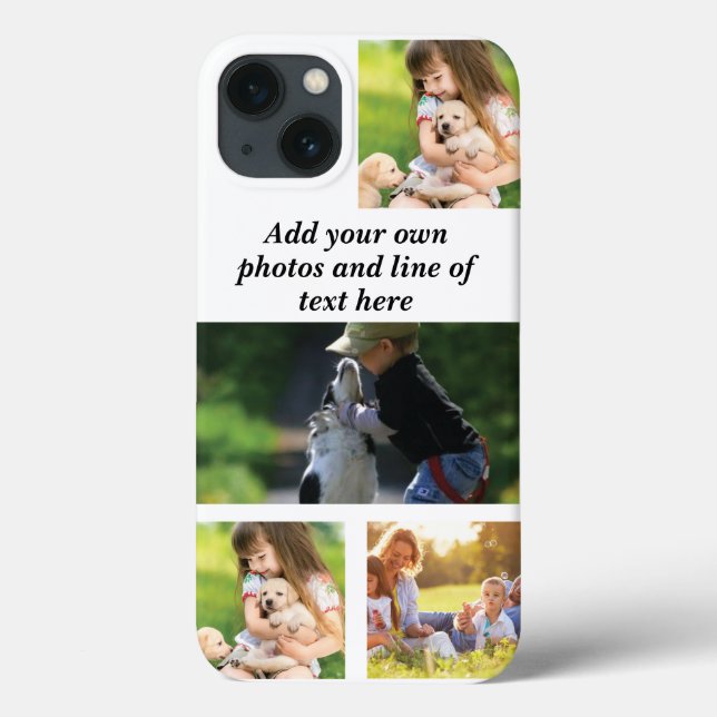 Make your own photo collage and text  Case-Mate iPhone case (Back)