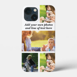 Make your own photo collage and text  iPhone 13 mini case