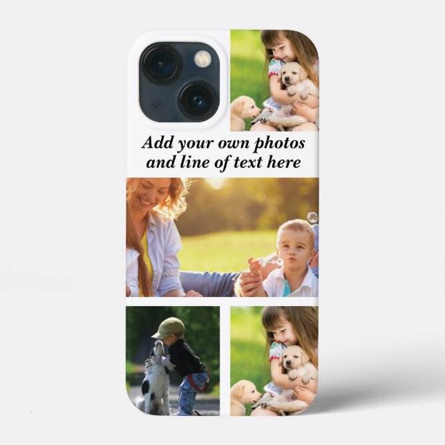Make your own photo collage and text  Case-Mate iPhone case (Back)