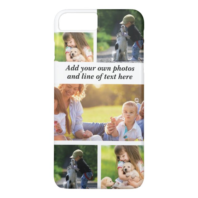 Make your own photo collage and text  Case-Mate iPhone case (Back)