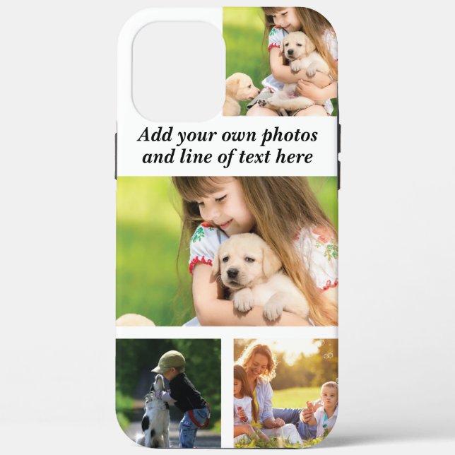 Make your own photo collage and text  Case-Mate iPhone case (Back)