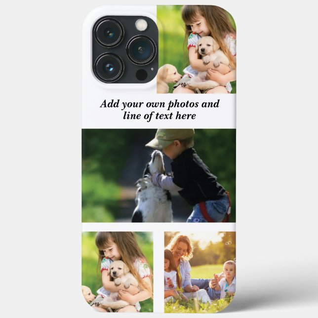 Make your own photo collage and text  Case-Mate iPhone case (Back)
