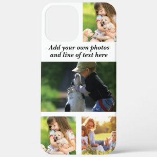 Make your own photo collage and text iPhone 12 pro max case