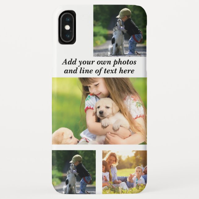 Make your own photo collage and text  Case-Mate iPhone case (Back)