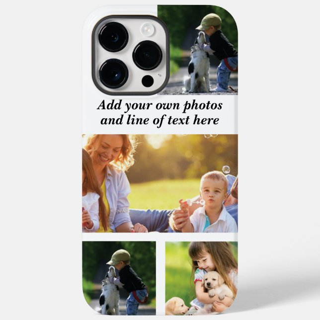 Make your own photo collage and text  Case-Mate iPhone case (Back)