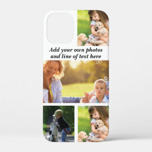 Make your own photo collage and text iPhone 12 mini case