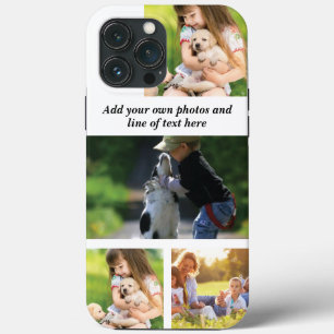 Make your own photo collage and text  iPhone 13 pro max case