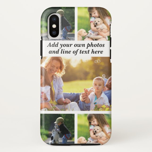 Make your own photo collage and text Case-Mate iPhone case (Back)