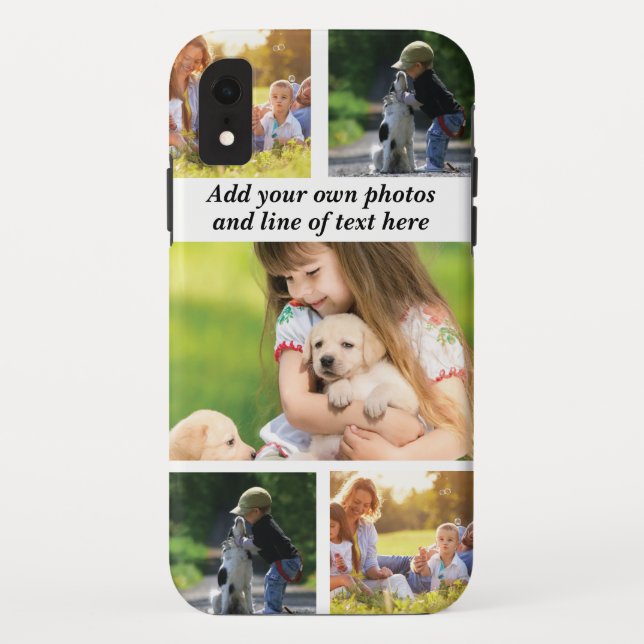 Make your own photo collage and text  Case-Mate iPhone case (Back)