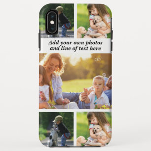 Make your own photo collage and text iPhone XS max case