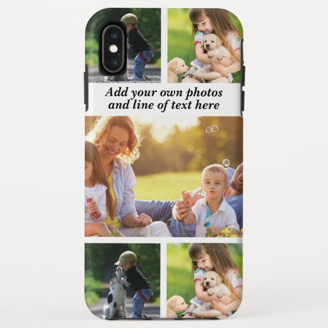 Make your own photo collage and text  Case-Mate iPhone case (Back)