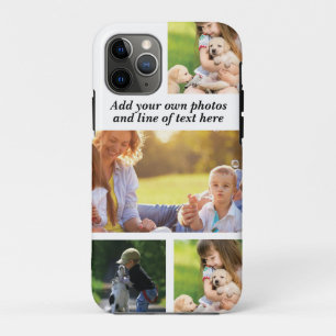 Make your own photo collage and text iPhone 11 pro case