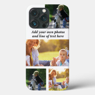 Make your own photo collage and text  iPhone 13 pro case