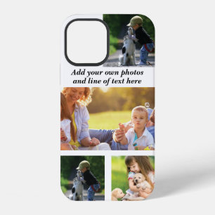 Make your own photo collage and text iPhone 12 case