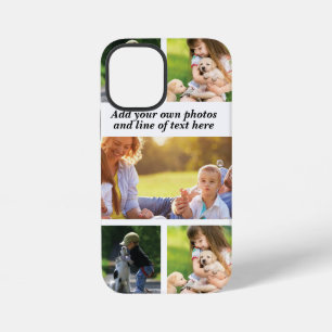 Make your own photo collage and text iPhone 12 mini case