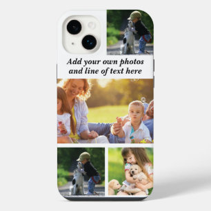 Make your own photo collage and text iPhone 14 plus case