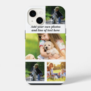 Make your own photo collage and text iPhone 14 case