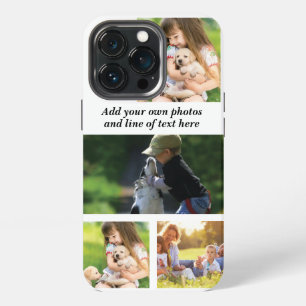 Make your own photo collage and text iPhone 13 pro case
