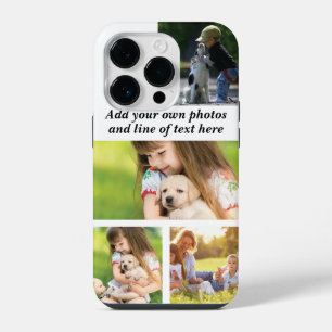 Make your own photo collage and text iPhone 14 pro case