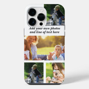 Make your own photo collage and text  iPhone 14 pro max case