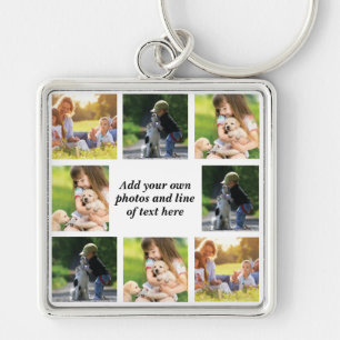 Make your own photo collage and text  keychain
