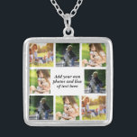 Make your own photo collage and text  silver plated necklace<br><div class="desc">Make your own photo collage and text</div>