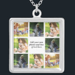 Make your own photo collage and text  silver plated necklace<br><div class="desc">Make your own photo collage and text</div>