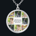 Make your own photo collage and text  silver plated necklace<br><div class="desc">Make your own photo collage and text</div>