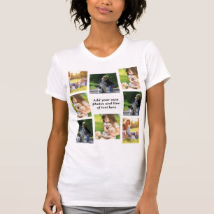 Make your own photo collage and text  T-Shirt