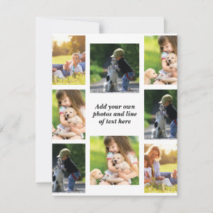 Make your own photo collage and text thank you card