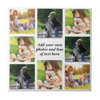 Make your own photo collage and text  tile