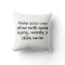 Make your own pillow with words