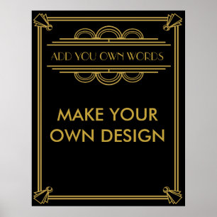 Make your own poster for your party