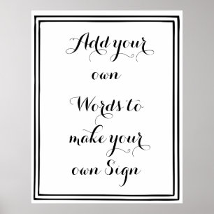 Make your own poster for your party