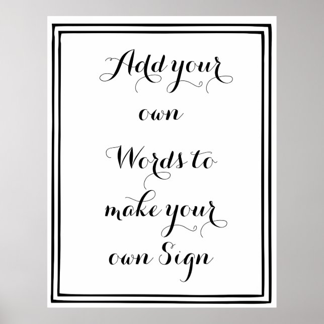 Make your own poster for your party (Front)